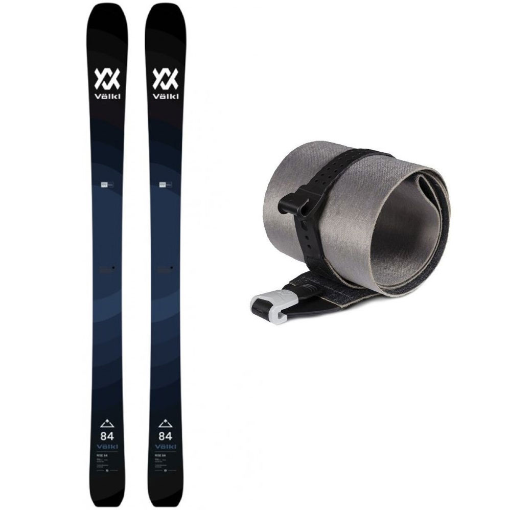 touring skis VÖLKL Rise 84 black/blue 162cm + Skin